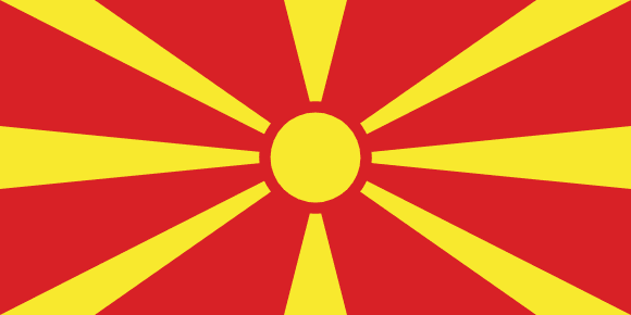 Flag of North Macedonia